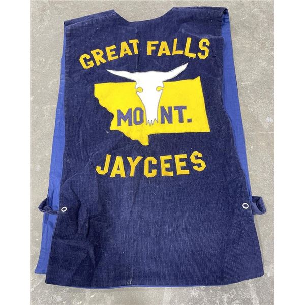 1930s Corduroy Vest Montana Jaycees Great Falls