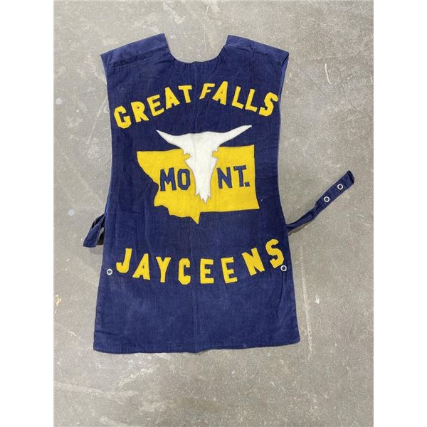 1930s Corduroy Vest Montana Jaycees Great Falls