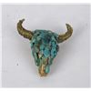 Image 1 : Turquoise and Wire Buffalo Skull Paperweight