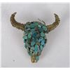 Image 5 : Turquoise and Wire Buffalo Skull Paperweight