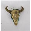 Image 6 : Turquoise and Wire Buffalo Skull Paperweight