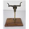 Image 3 : Bronze Steer Skull Colt Pistol Display Rack