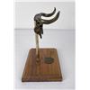Image 4 : Bronze Steer Skull Colt Pistol Display Rack