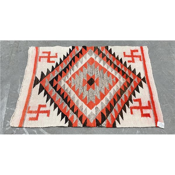 Navajo Transitional Swastika Whirling Log Rug
