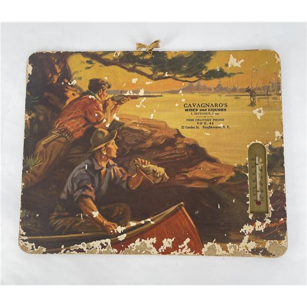 Hintermeister Moose Hunting New York Thermometer