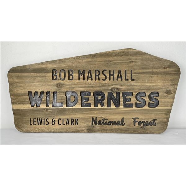 Montana Bob Marshall Wilderness USFS Sign
