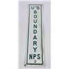 Image 1 : US National Parks Service Boundary Sign