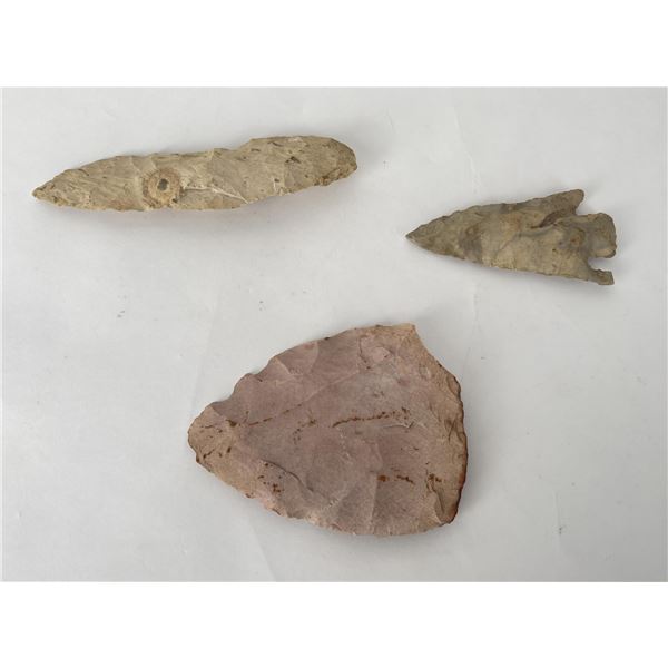 Ancient Indian Flint Arrowhead Blades Texas