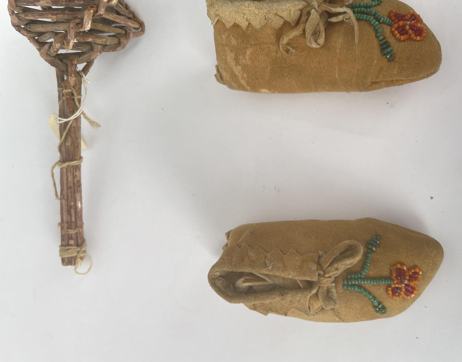 Flathead Indian Reservation Baby Moccasins Rattle