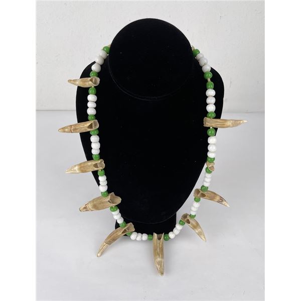 Northwest Coast Indian Whale Tooth Necklace