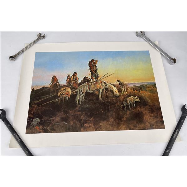 Charles M Russell Print Montana Four Generations