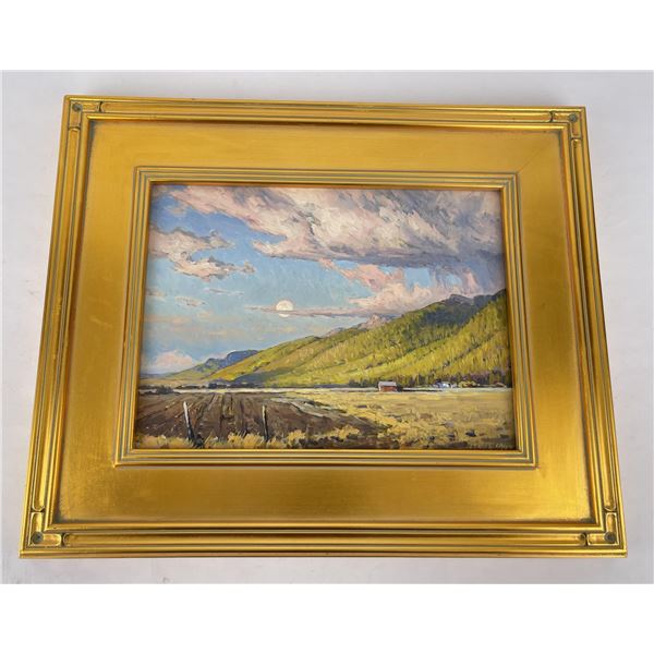 Taylor Lynde Montana Painting Mission Range Moon