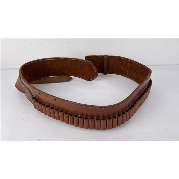 High Quality Gunfighter .45 Leather Cartridge Belt