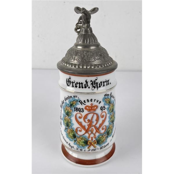 1895 Prussian Grenadier Regimental Beer Stein