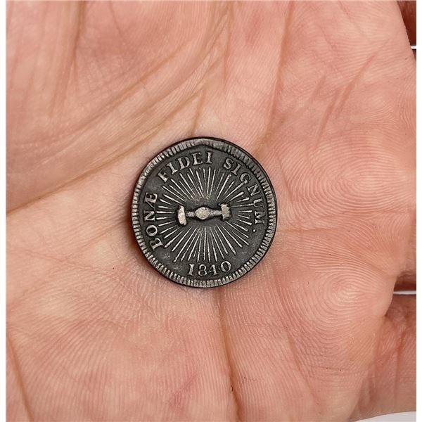 Bergen Iron Works New Jersey Trade Token