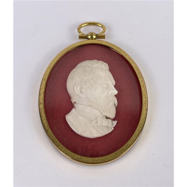 Antique Hand Carved Miniature Portrait