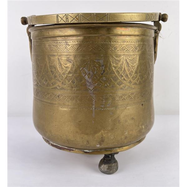 Antique Persian Ottoman Bronze Brass Cooking Pot