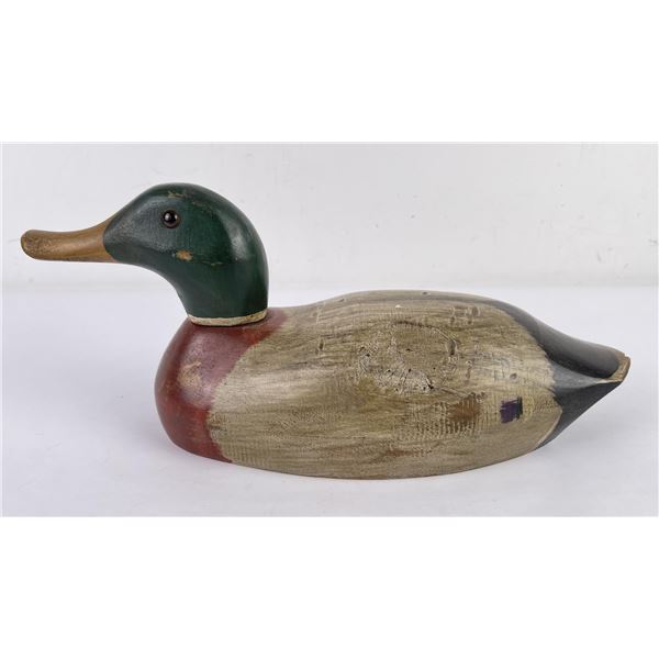 Ron Fisher Wood Mallard Duck Decoy