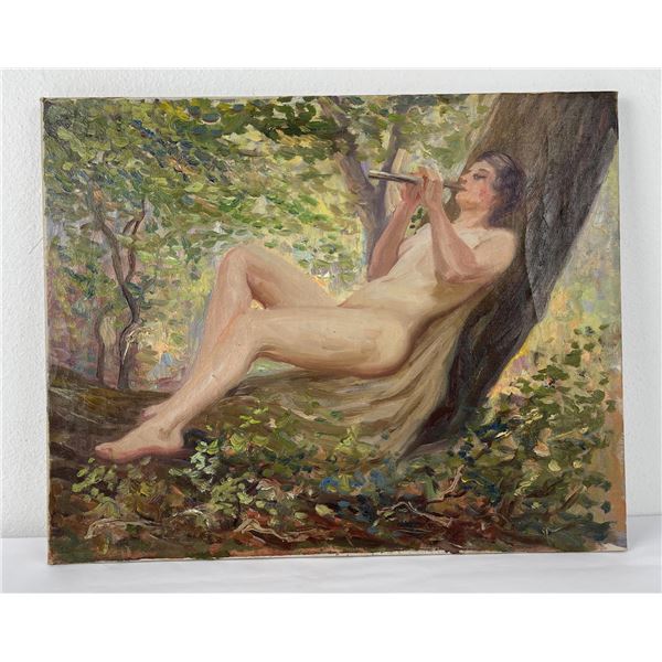 Frederick Kress Painting Nude Big Sur California