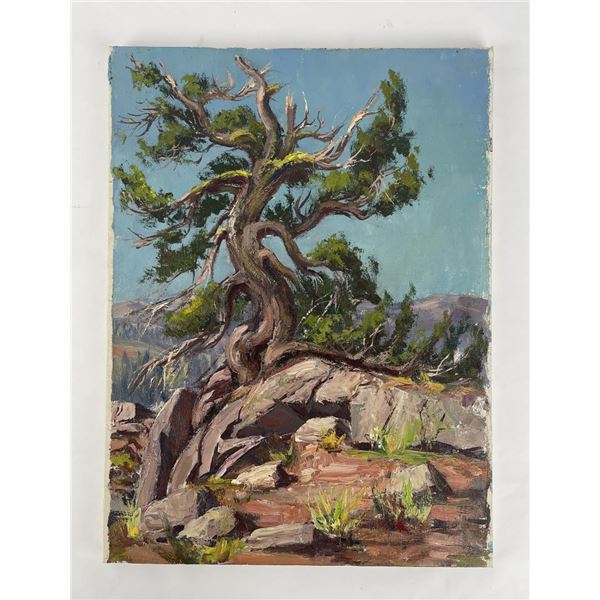 Frederick Kress Painting Sierra Tree California