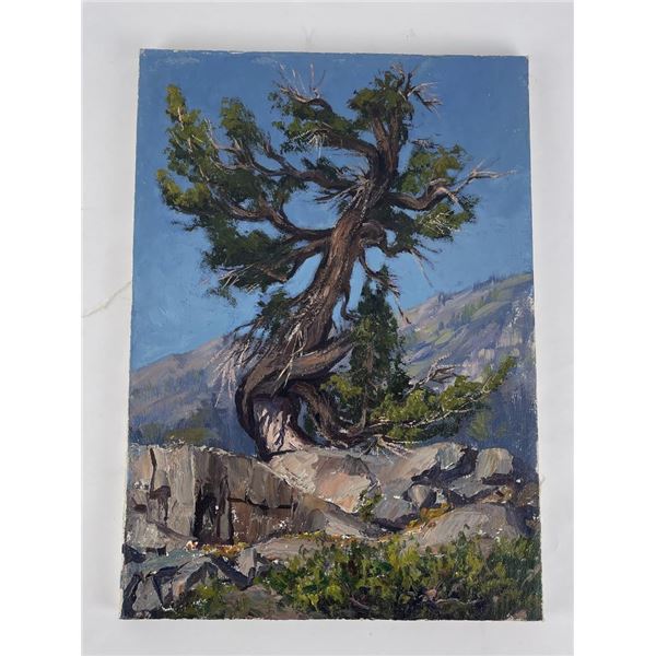 Frederick Kress Painting Gnarled Tree California