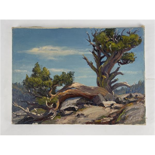 Frederick Kress Painting Sierra Tree California