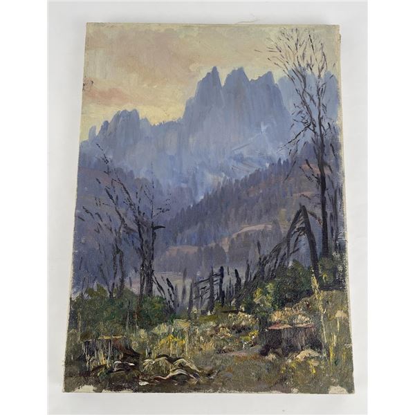 Frederick Kress Painting Mt Lassen California