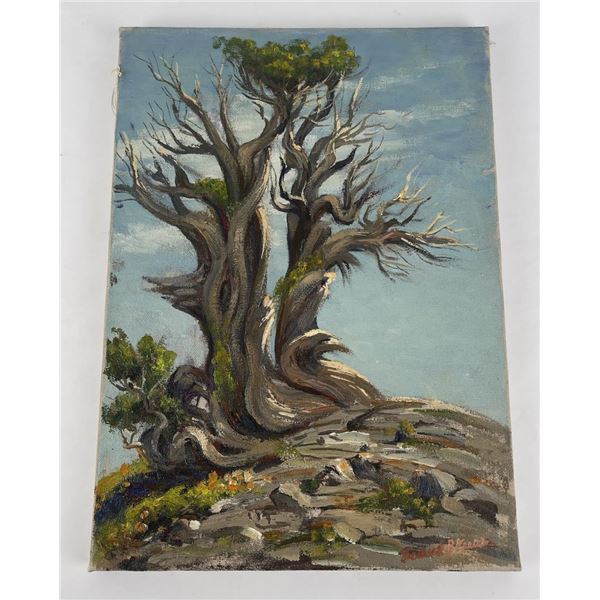 Frederick Kress Painting Sierra Tree California