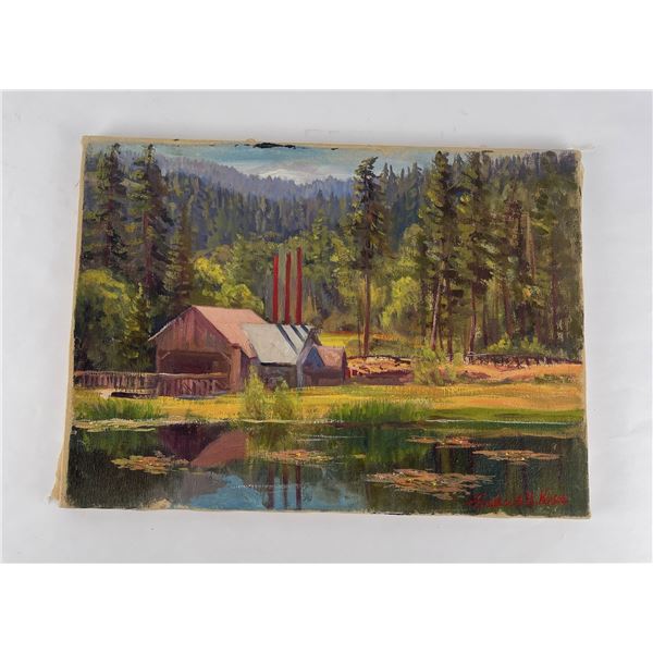 Frederick Kress Painting Castle Crags California