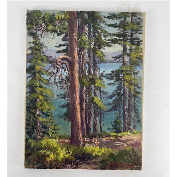 Frederick Kress Painting Lake Tahoe California