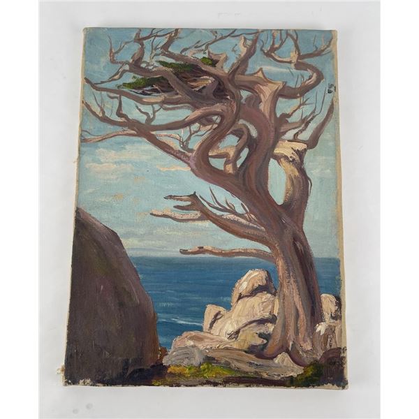 Frederick Kress Painting California Coast Tree