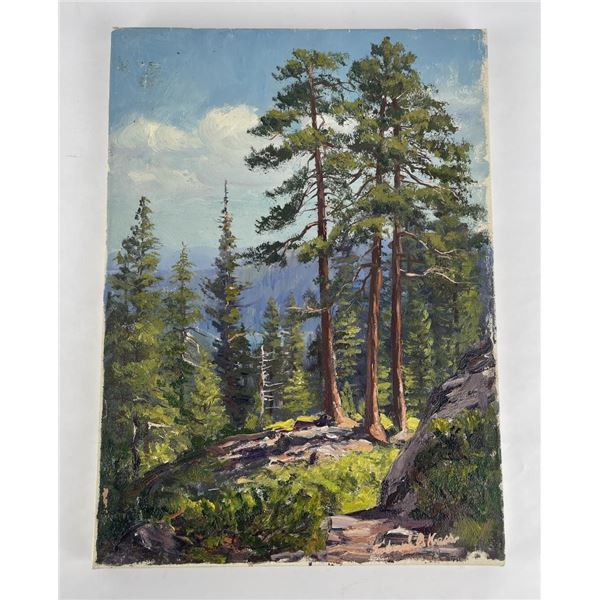 Frederick Kress Painting Lake Tahoe California