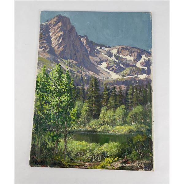 Frederick Kress Painting Lake Tahoe California