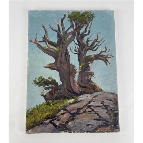 Frederick Kress Painting Sierra Tree California