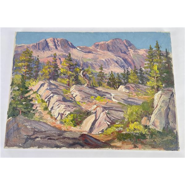 Frederick Kress Painting Lake Tahoe California