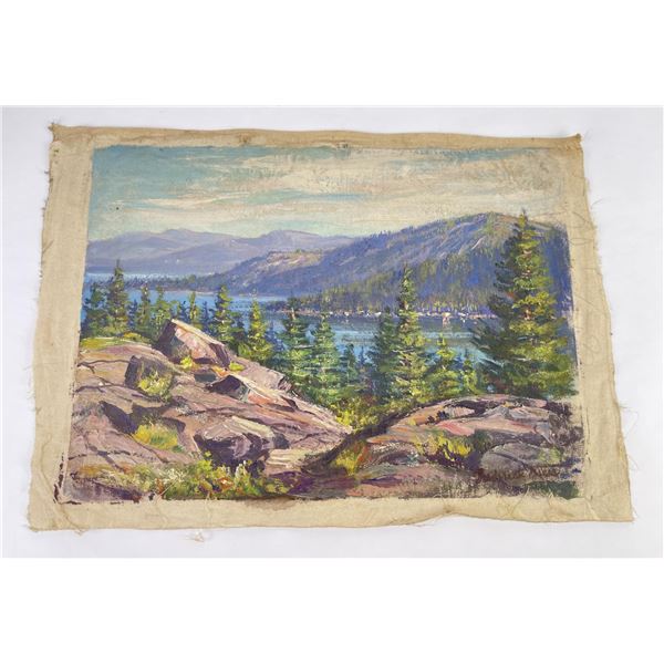 Frederick Kress Painting Lake Tahoe California