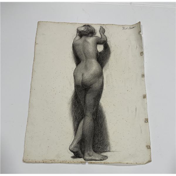Frederick Kress Drawing Nude Study California