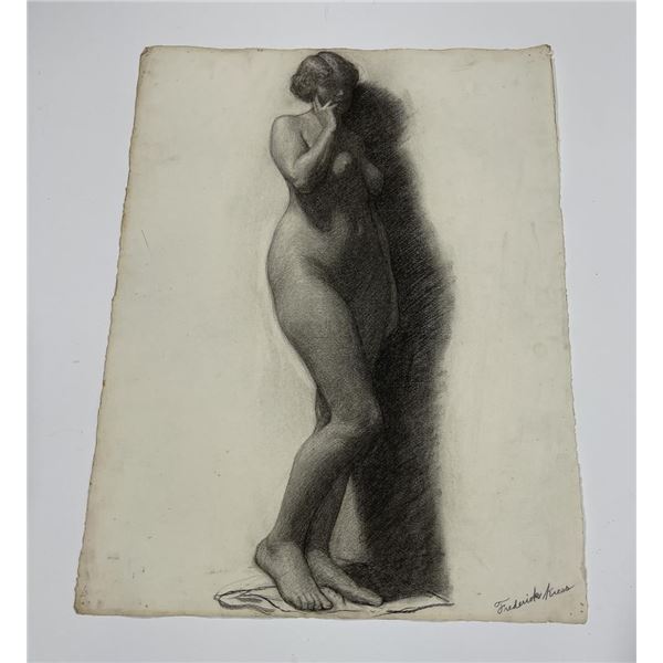 Frederick Kress Drawing Nude Study California