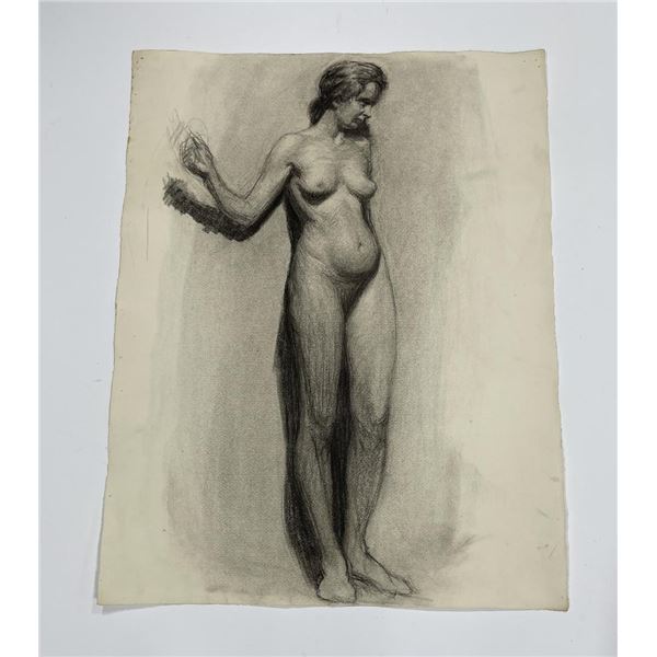 Frederick Kress Drawing Nude Study California