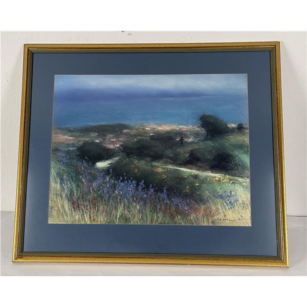 John Stockwell Pastel Indian Paintbrush Larkspur