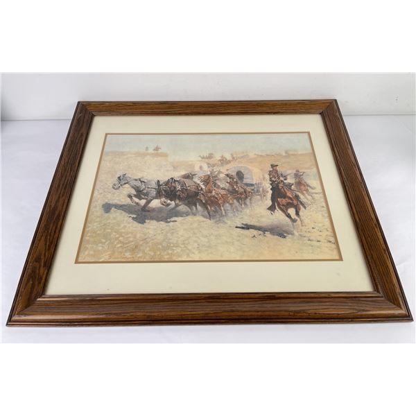 Frederick Remington Attack On The Supply Wagons
