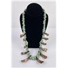 Image 2 : Navajo Buffalo Tooth Turquoise Nugget Necklace