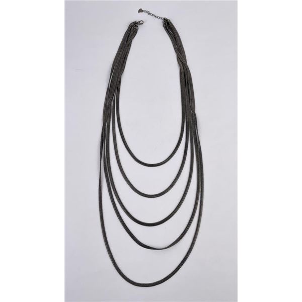 Silver Tone Costume Jewelry Necklace