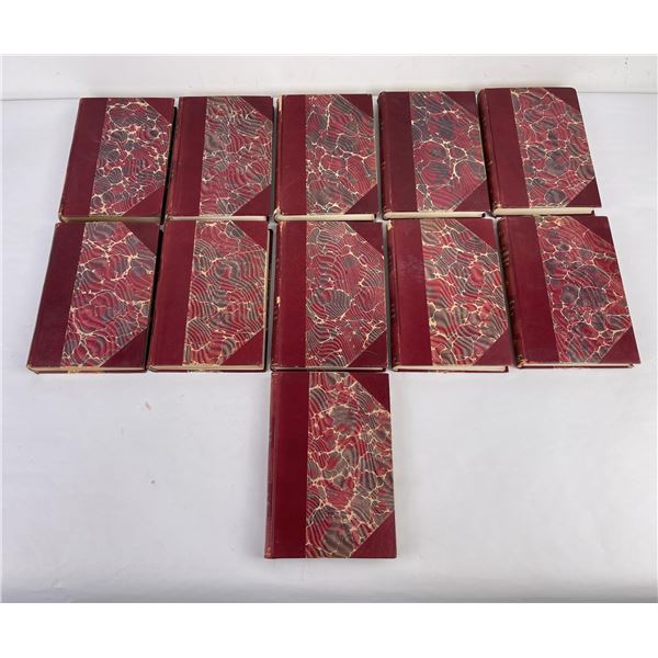 11 Vol Set John Stoddard's Lectures Leather Bound