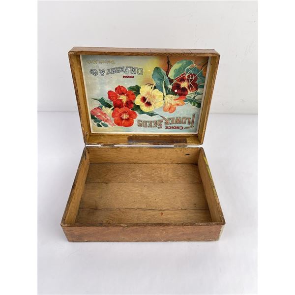 D.M. Ferry Flower Seeds Box Michigan