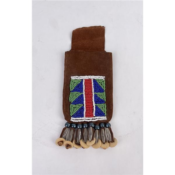 Montana Indian Beaded Pocket Watch Pouch