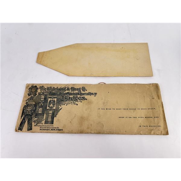 Whitehead Hoag Badge Company Shipping Envelope