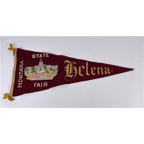 Antique Helena Montana State Fair Pennant