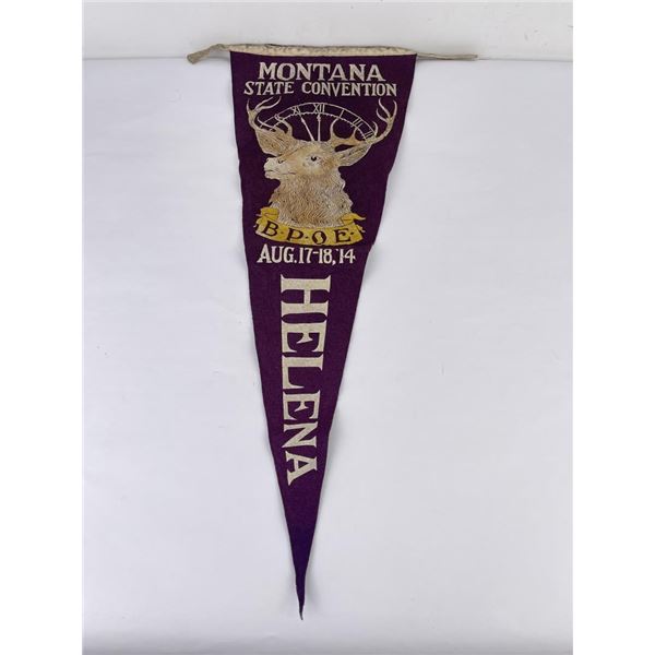 Helena Montana Elks BPOE Convention Pennant