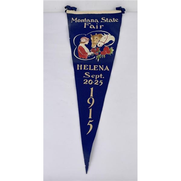 Antique Helena Montana State Fair Pennant